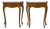 19th Century Pair of Italian Louis XV Style Walnut Console Tables with Serpentine Fronts For Sale