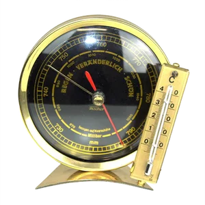 Barometer with Thermometer from Feingerätebau Fischer, 1950s