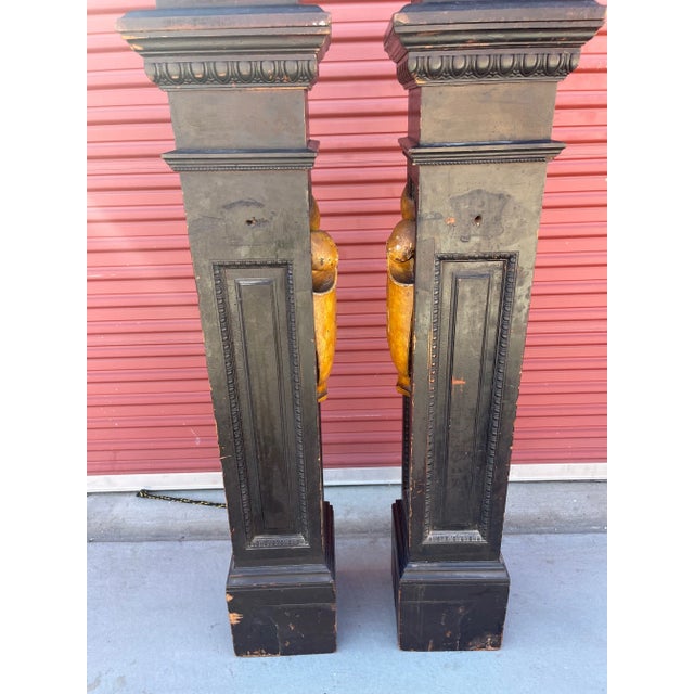 Antique 19c Architectural Salvage Newel Post-A Pair For Sale - Image 4 of 13