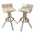 Mid Century Modern Swivel Lucite Bar Stools in the Charles Hollis Jones' Style (A Pair) For Sale