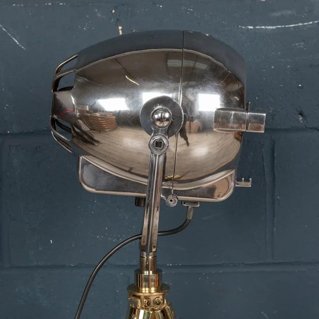 20th Century English Strand Electric Theatre Lamp on a Tripod Stand, 1960 For Sale - Image 11 of 13
