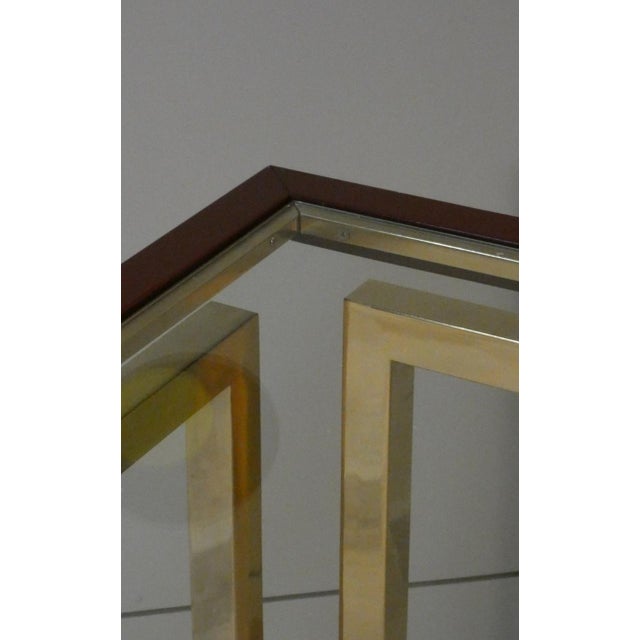Gold Lacor/TA Square Table by Fabrizio Smania for Studio Smania Interni, 1970s For Sale - Image 8 of 18