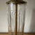 Vintage Brass and Cylinder Cut Glass Tall Buffet Lamp For Sale In Milwaukee - Image 6 of 10