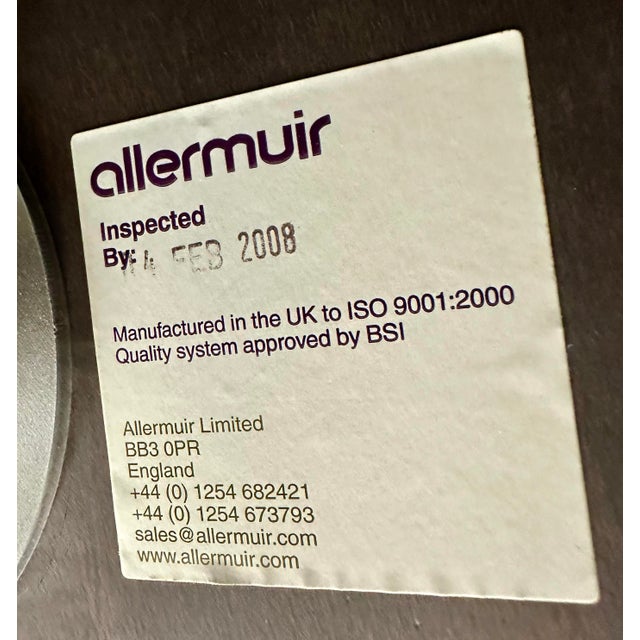 Set of 3 MCM Allermuir "Scoop" Swivel Bar Stools Authentic Made in Uk For Sale - Image 11 of 12
