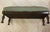 Wood Antique, Extra-Long, Footstool, With Floral Needlepoint, Overstuffed Cushion, and Fluffy Trim, Hand Turned, Walnut Legs, Circa 1920’s For Sale - Image 7 of 8