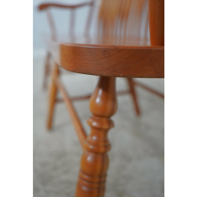 Windsor Style Hand Crafted Long Bench Settee For Sale - Image 15 of 18