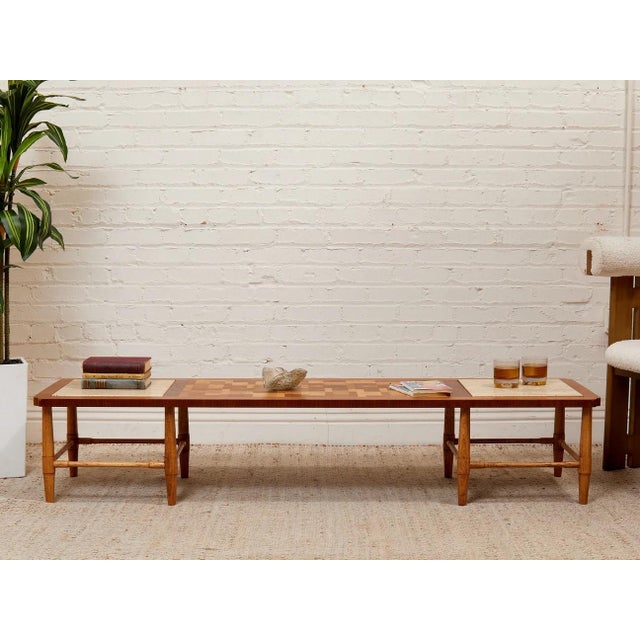 Eggshell Mid 20th Century Long Lane Coffee Table For Sale - Image 8 of 8