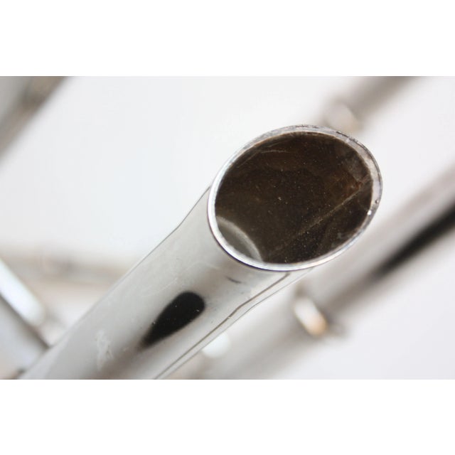 Faux-Bamboo Chrome Six-Candle Holder For Sale In New York - Image 6 of 10