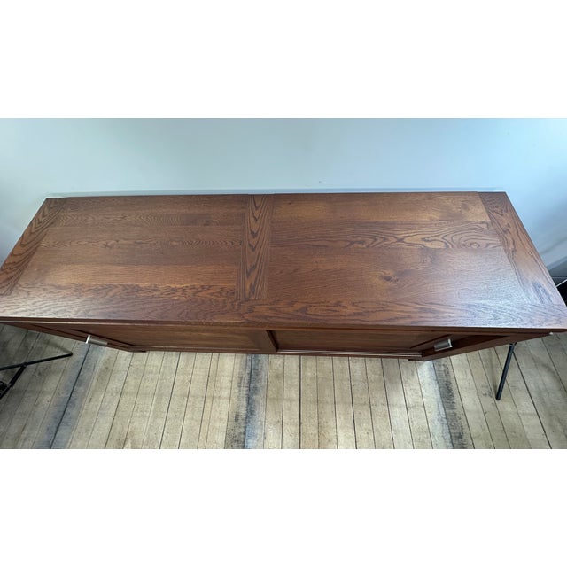 Brutalist Sideboard in Oak, 1990s For Sale - Image 10 of 14