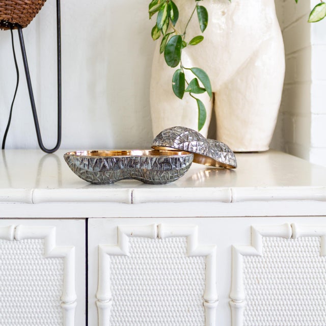 1960s Large Silver Plated Lidded Peanut Bowl by Fb Rogers For Sale - Image 5 of 17