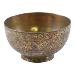 Antique18th/19th Century Signed Persian Copper Bowl