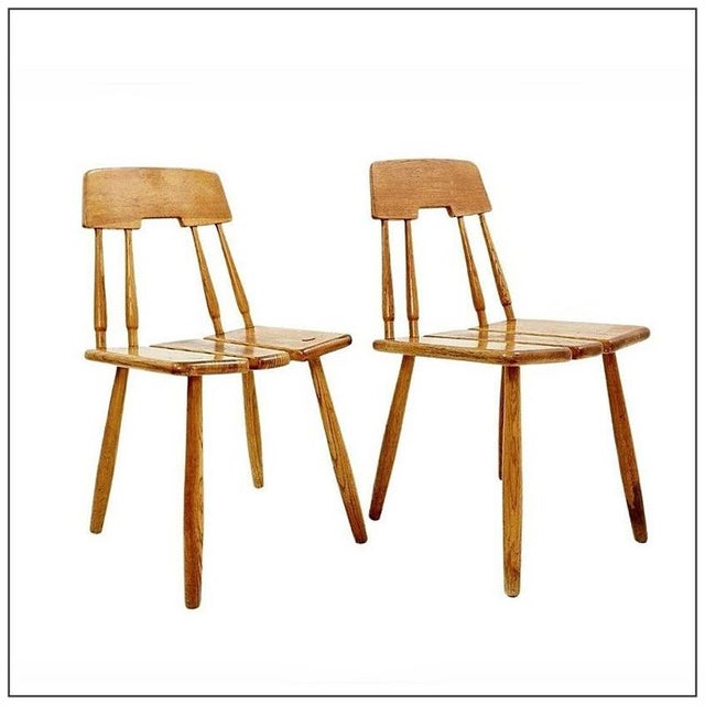 Set of Vintage Chairs by Carl-Gustav Boulogner for Ab Bröderna Wigells For Sale - Image 12 of 12