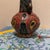 Vintage Art Nouveau Style Studio Pottery Vase – Hand-Painted Floral & Geometric Twin-Handled Ceramic Vase For Sale In Minneapolis - Image 6 of 10