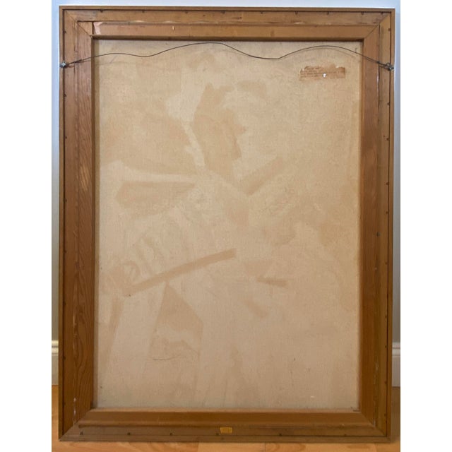 Bold Modernist Abstract Figurative Painting by Gaby Riva A bold modernist figurative painting by Gaby Riva, featuring...