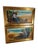 Marine Landscapes with Fishermen, 1920s, Oil on Canvas Paintings, Framed, Set of 2 For Sale - Image 4 of 7