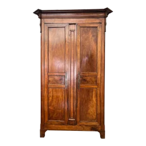 Early 19th Century French Walnut Chateau Armoire
