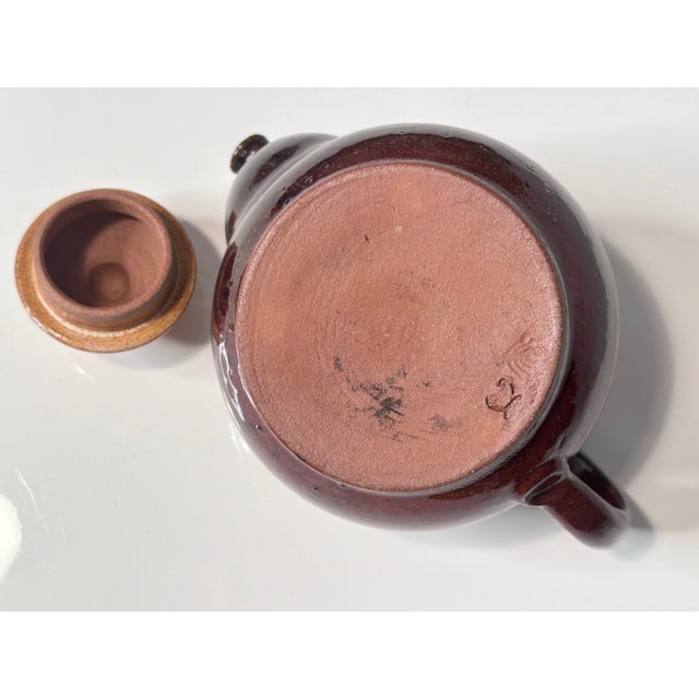 Handmade Ceramic Teapot and Cups from the Workshop of Helma Klett, Germany, 1980s, Set of 3 For Sale - Image 6 of 16