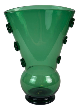 Mid-Century Modern Italian Green Blown Glass Vase, 1960s