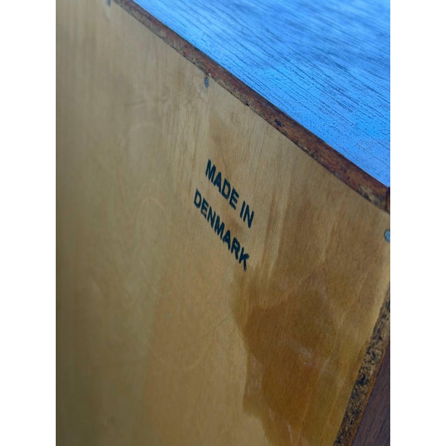 Vintage Danish Modern Teak Sideboard Credenza Sliding Door Cabinet 1960s For Sale In Los Angeles - Image 6 of 10