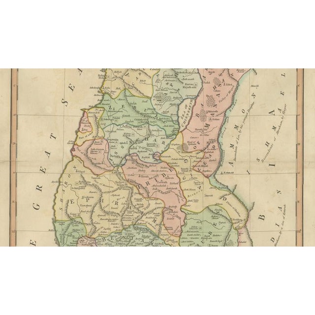 Early 19th Century Biblical Holy Land Map of Canaan from Joshua to the Babylonian Captivity, 1823 For Sale - Image 5 of 10