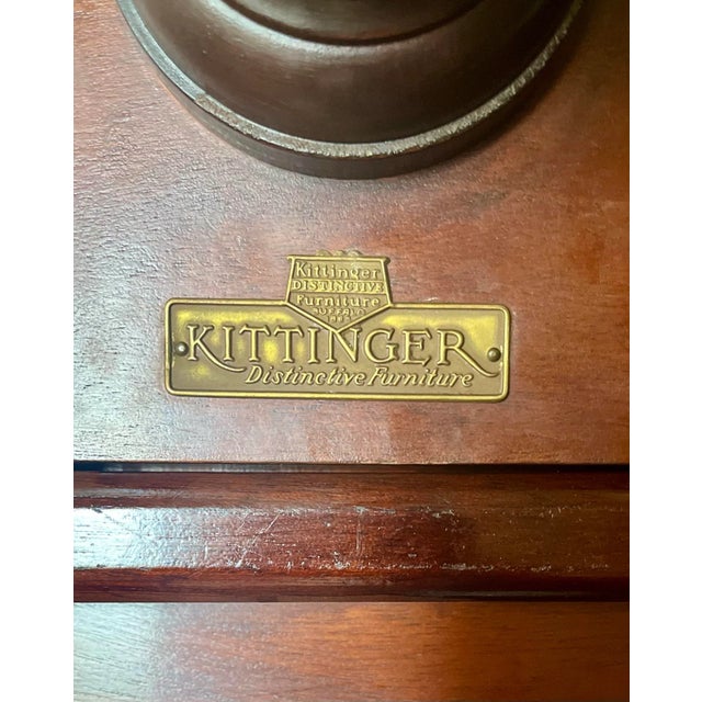 Kittinger Antique Kittinger Round Pedestal Hall Entry Table Mahogany For Sale - Image 4 of 6