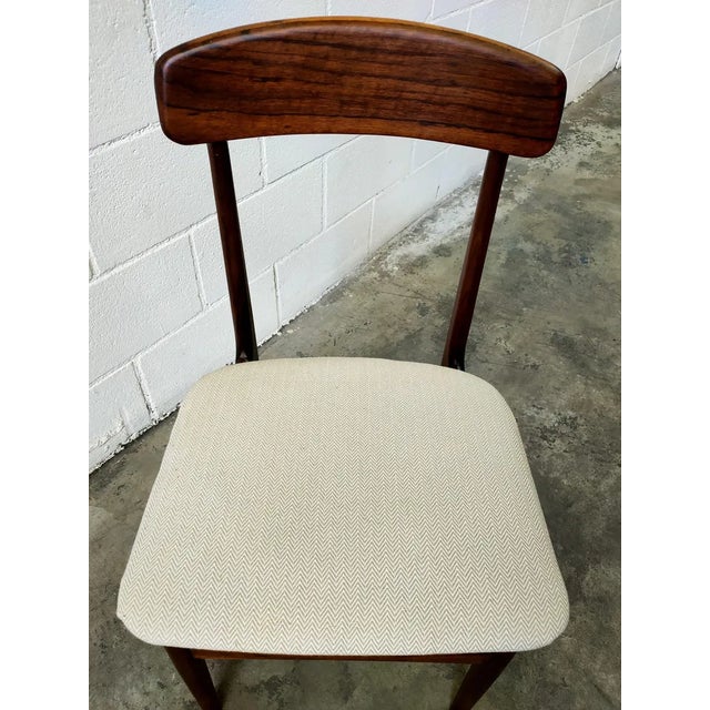 Vintage Wood & Fabric Dining Chair, 1980s For Sale - Image 5 of 8