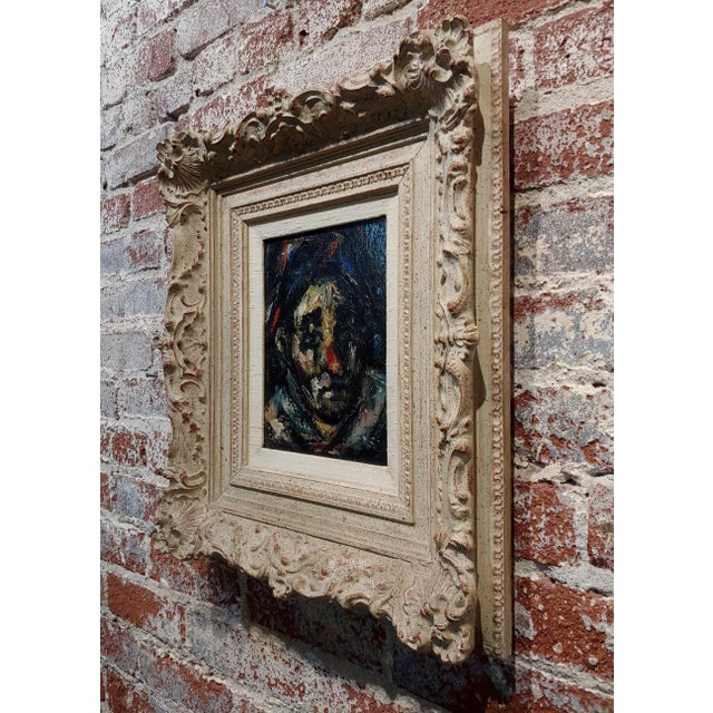 1960s Francis Kelly Portrait of Harlequin - 1960s Expressionist Oil Painting For Sale - Image 5 of 7