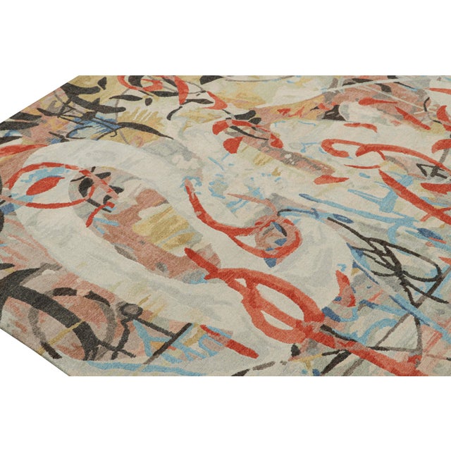 2010s Rug & Kilim’s Modern Abstract Rug in a Multicolor Patterns For Sale In New York - Image 6 of 7