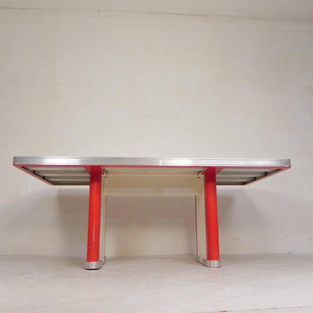 Oda Dining Table with Aluminum Edge from Ahrend, 1950s For Sale - Image 6 of 18