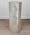 Italian Vintage Postmodern Italian Travertine Marbled Plant Stand Pedestal For Sale - Image 3 of 9