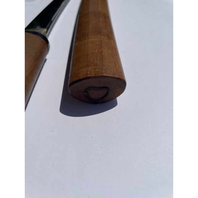 Wood Antique Samurai Sword Long Wakizashi With Sheath : Muromachi (1336–1573) Japan Far East Easter Arms and Armor Weaponry For Sale - Image 7 of 17