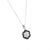This beautiful chain necklace has a Natural Black Diamonds that weighs 0.59 carats and also Natural Round Cut White...