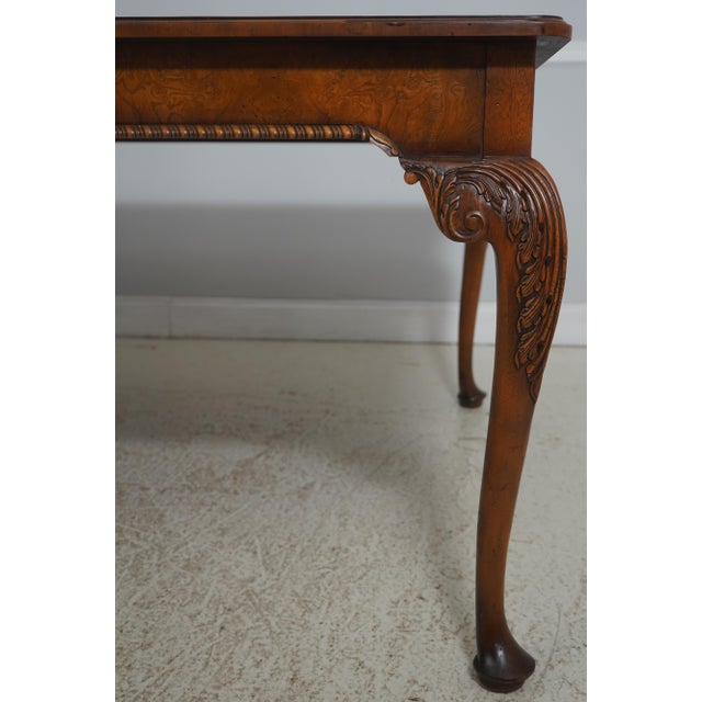 Baker Furniture Company Baker Walnut Stately Homes Dining Table For Sale - Image 4 of 18
