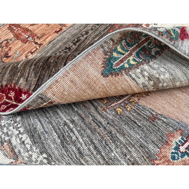 Vintage Persian Gabbeh Wool Landscape Rug – 152x200 Cm For Sale - Image 18 of 18