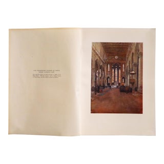1905 Italian Original Print - The Franciscan Church of Santa Croce, Looking East - From Book Florence & Some Tuscan Cities (1905) For Sale