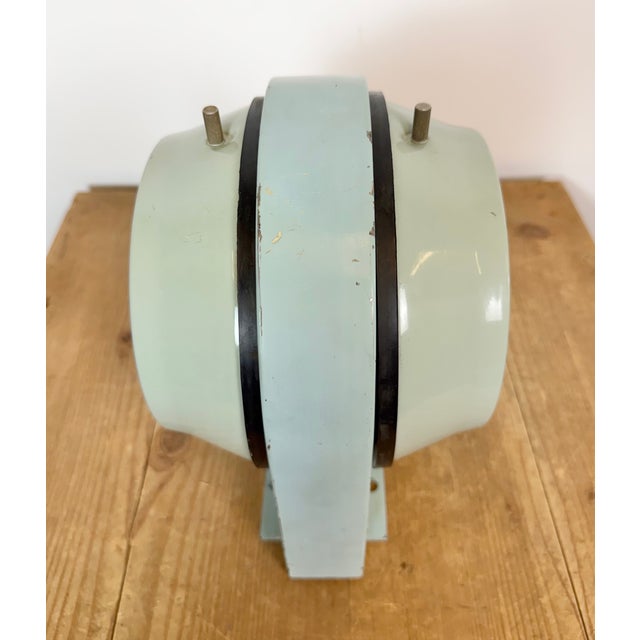 Metal Vintage Blue Seiko Double-Sided Ships Wall Clock, 1980s For Sale - Image 7 of 18