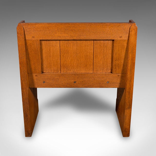 Antique Hall Settle, Scottish Oak Seat & a Half Bench, Gothic Revival, Victorian For Sale - Image 4 of 10