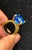 Bochic "Orient" Yellow Sapphire & Blue Topaz Ring Set In 18K Gold & Silver Natural Blue Topaz - 7.50 Carat Natural Round...