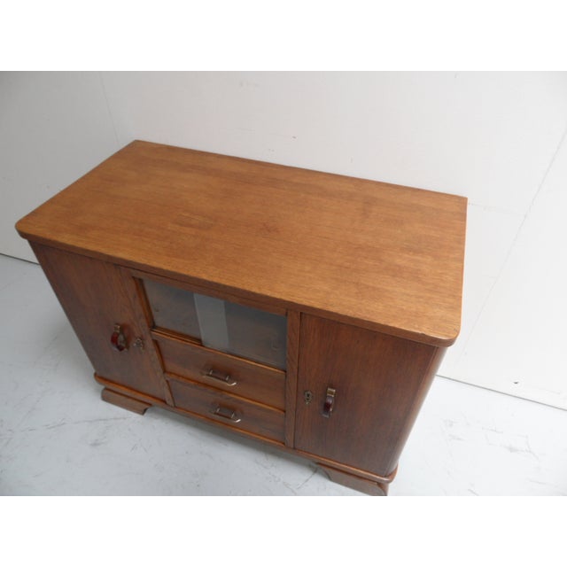 Brown Art Deco Buffet, 1920s For Sale - Image 8 of 13