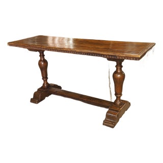 Antique Italian Walnut Console Table, Circa 1850 For Sale