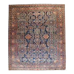 Antique Zabihi Collection Traditional Large NavyBlue Persian Rug