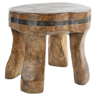 Low Stool in Wood For Sale