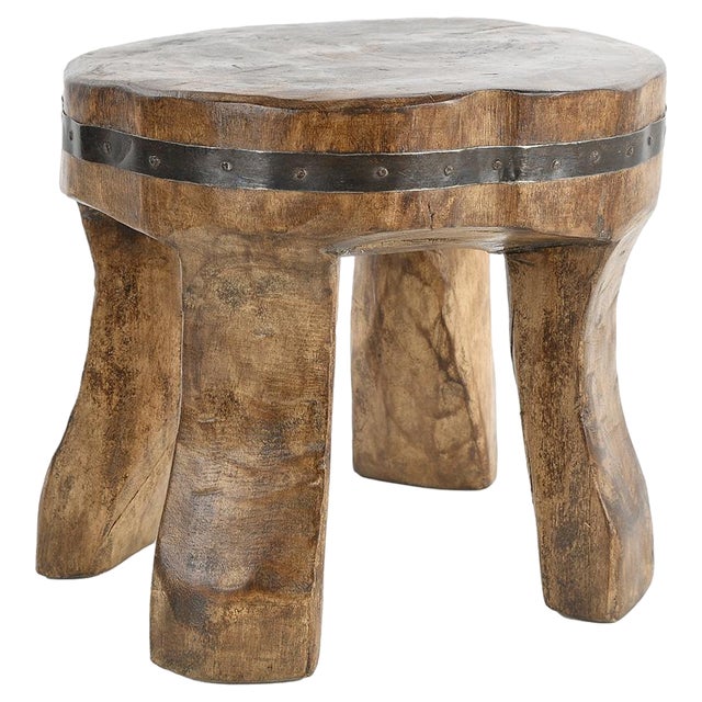 Low Stool in Wood For Sale