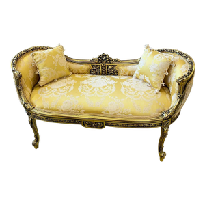 1990s French Style Golden Bench