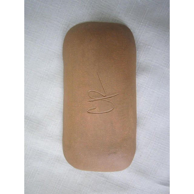 Contemporary Vintage Signed Art Pottery Pin Tray For Sale - Image 3 of 4