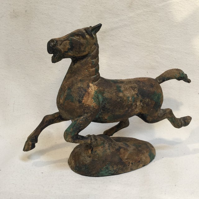 Cast Iron Asian Horse Chairish