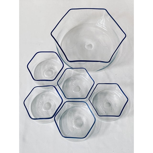 Italian Glass Bowls, Set of 6 For Sale - Image 9 of 13