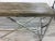 2010s Industrial Modern Reclaimed Teak Wood and Stainless Steel Console Table For Sale - Image 5 of 7