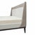 Bed, upholstered, laquered wood frame. It is proposed covered in nubuck leather and quinoa boucle fabric, but it is...