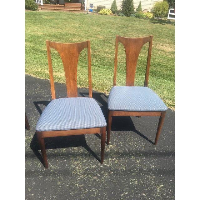 Mid Century Broyhill Brasilia Lenoir Chair Company Walnut Dining Room Chairs Set of 4 Chairish